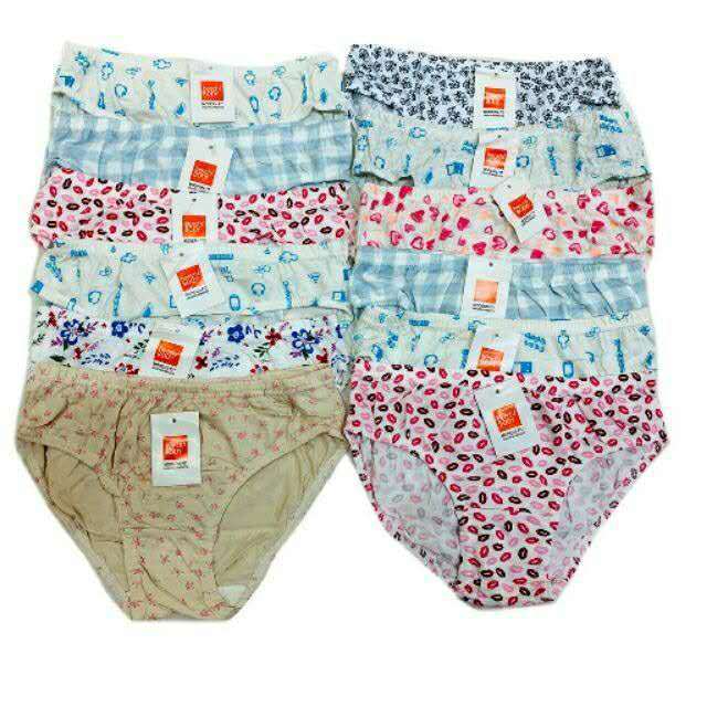 A&C 6PCS #03-B PANTY WOMENS COTTON