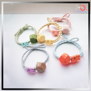Karet Ikat Rambut Aksesoris Tulisan Love Scrunchie Hair Rope JOFIK124