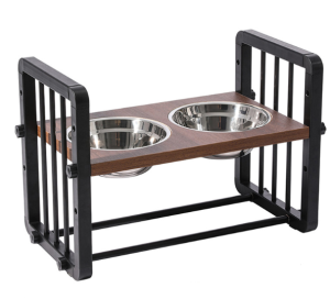 Premium Elevated Dog & Cat Food Water Feeder Bowl Stand with Adjustable Height and Rust-Resistant Frame