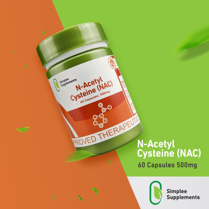 Simplee NAC (N-Acetyl Cysteine) Capsules 500mg | 60 Capsules – Helps Support Cellular Health & Antioxidant Activity