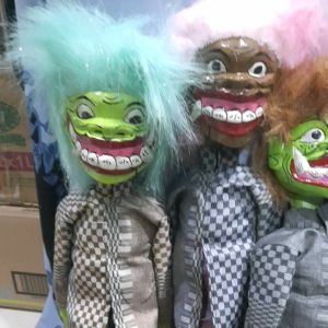 Wayang Golek Kayu Buta Gundul Buta Rambut Siul dan Monyong Seni Tradisional Ukuran Sedang tinggi 35 - 40 cm Bisa Pilih