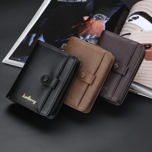 BAELLERRY Dompet Pria Dompet Kulit Cowok Bahan Kulit PU Premium Dompet Murah Import Dompet Kartu Pria Terbaru