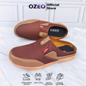 Ozeo - Sepatu Sandal Slop Casual Pria & Wanita Dewasa Sendal Premium Suide Distro SS-301