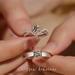 Lareyna Aravenda Cincin Pasangan / Couple Rings Korea Style Simple Elegant CC001