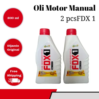 Paket 2 botol Oli FDX 1 Defas Untuk Motor Manual revo