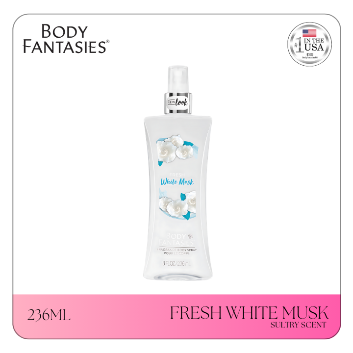 Body Fantasies Signature Fresh White Musk Body Mist 236ml Regular