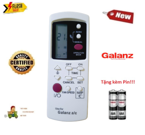 Remote Điều khiển thay thế điều hòa Galanz các dòng Galanz 1&2 chiều Inverter- Hàng loại tốt mới 100% Tặng kèm