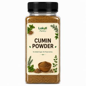 250mL Bottle Lokal Pantry Cumin Powder | Premium Ground Spice | Natural Cooking Ingredient for Curries Marinades Soups Sauces Rice Meat Poultry Seafood Vegetables Chili Homemade Spice Blends Grilling Roasting & Everyday Culinary Use