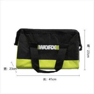 Worx Tool Tote Bag Hai lớp Oxford vải với vòng dây chống thấm nước và chống rơi cho túi lưu trữ di động và bao bì công cụ