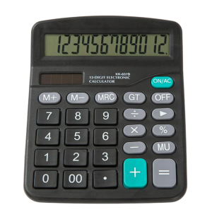Large Computer Electronic Calculator Counter Solar & Battery Power 12 Digit Display Multi-functional Big Button for Business Office School Calculating Accounting Calculator
