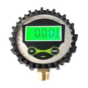 Digital Manometer High Pressure Gauge with G1/G1/2 Bottom Connector & Rubber Protector 0-250psi Resolution 0.1psi