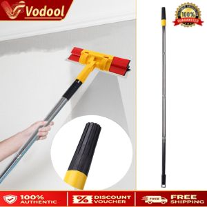 Multi-functional Paint Extension Pole with Detachable Brush Adjustable Length Lightweight Suitable for Wall Ceiling and Floor Painting