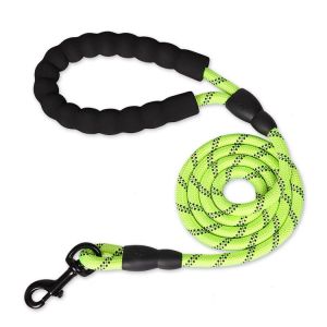 Strong Dog Pet Leash with Padded Highly Reflective Threads Dog Leashes for Small Medium Large Dogs