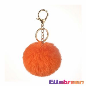 Simple Versatile Plush Keychain Pendant Female Style Imitation Rex Rabbit Fur Ball Schoolbag Student Cute Keycha