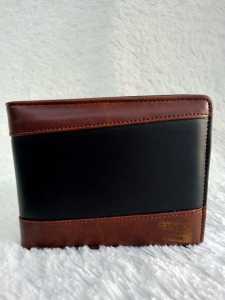 ANYWAY DOMPET PRIA - WALLET BLACK BROWN 049
