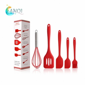 Spatula Peralatan Masak Sutil Silikon Non Stick Cooking 5 Pcs Kitchenware Spatula Set VS-1808