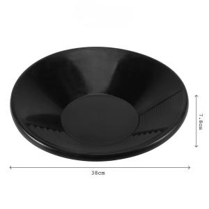 38cm  Black Plastic Gold Pan Basin Nugget Mining Dredging Prospecting Gold panning disk Gold Prospecting Equipment