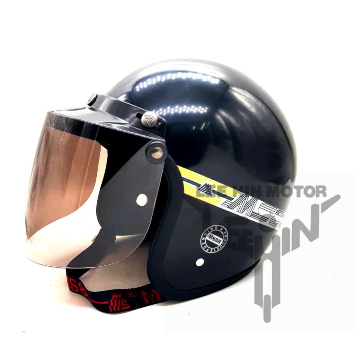 SEKALI TINTED VISOR ORIGINAL MS88 TALI MERAH APOLLO MS TOPI DEWASA
