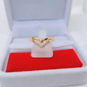 Cincin Vuji Wanita Aksesoris Fashion Awet Tahan Lama Anti Karat Cocok Untuk Harian G8-3A