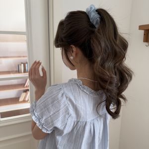 เครื่องประดับศีรษะ ริ้วรอยอย่างอ่อนโยน อุปกรณ์ผม วัสดุที่ดีเยี่ยม สไตล์ลูกคลื่นโรแมนติก มีสไตล์และสง่างาม