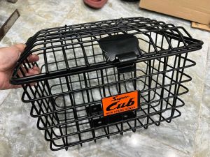 Rổ xe Cub khung inox dày full pát và có nắp đủ màu nhé