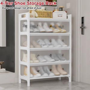 5-Tier Shoe Rack Shoe Storage Cabinet with Dustproof Cover Free-Standing Shoe Storage Organizer for Closet