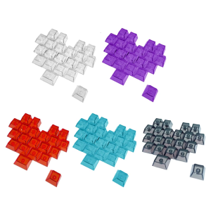 PC Heart Shaped Keycaps OEM Height 21 Keys Slip For Gaming Keyboards