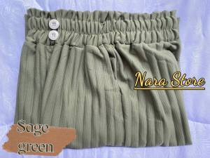 Celana Kulot Hornet Knit Highwaist Pants April Knit  Cerista