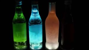 10Pcs LED Coaster Stickers Drinking Glass Cup Pads Lamp Wine Liquor Bottles Coaster Christmas Weddin【24 hours Delivery】COD