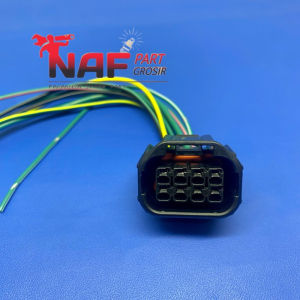 SOKET HEADLAMP LAMPU DEPAN HONDA PIN 8 SONIC CB CBR 150 LED SUPRA GTR VERZA