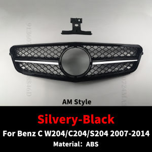 กระจังกันชนหน้ากระจังยกกระชับหน้าสำหรับ Benz C W204 C204 S204รถเก๋ง2007-2014แอมป์อุปกรณ์ปรับจูนสไตล์