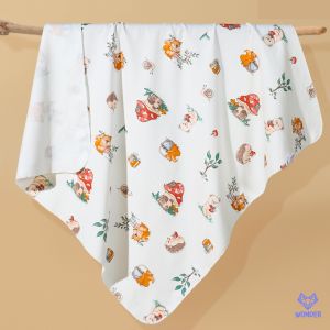 ผ้าห่อตัวเด็ก 80x80 ซม. ผ้าคอตตอน เนื้อสัมผัสนุ่ม ผ้าห่อตัวทารก ผ้าห่อเด็กอ่อน ผ้าห่อตัว ผ้าห่มเด็กอ่อน OK107