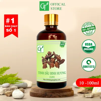 Tinh Dầu Đinh Hương Nguyên Chất Chai 10-100ml - Xông Phòng Giảm Đau Nhức Răng Hiệu Quả