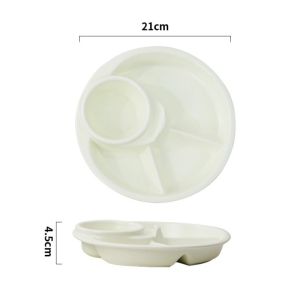 Divided Plate Meal Tray Portion Control Portable Reusable Healthy Eating Picnic Kitchen