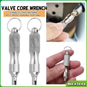 Nexlent Tire Valve Core Screwdriver for Car Tyre Valve Core Remover Tool Tire Repair Keychain Design
