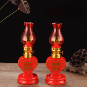 [Attracting wealth]  Red electronic light Plastic Moving Gift Battery LED light adjustable single-do