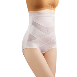 Powerful Ice Silk Four Seasons High Waist Belly Shaping Panties Female Postpartum Waist-Slimming Hip Lift Body Shaping Close-Fitting Belly Control Corset