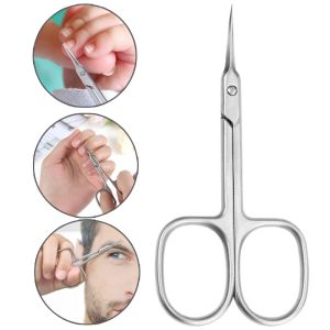 Stainless Steel Nail Cuticle Nippers Scissor Sharp Nail Clippers Trimmer Dead Skin Barbs Remover Cuticle Cutter Nail Art Tool