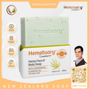 Xà phòng tắm và rửa mặt từ hạt gai dầu Hemptuary Face And Body Soap 100g