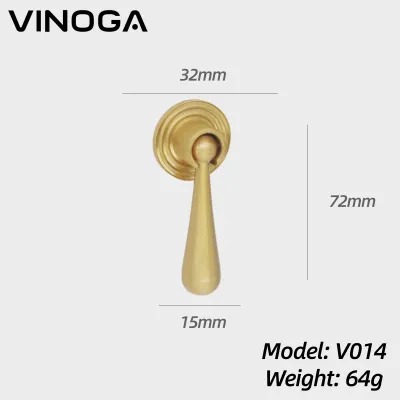 [SG STOCK] VINOGA Brass Cabinet Handle and Knobs Furniture Pulls Wardrobe Kitchen Cabinet Handles and Knobs Cabinet Cupboard Hardware｜Furniture Knobs and Handle