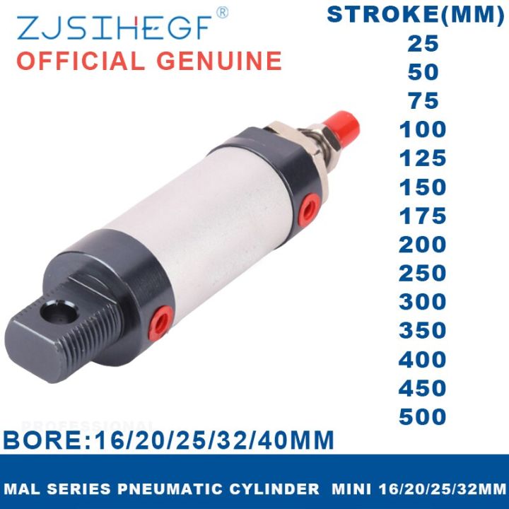 Produktbild von Mini-Zylinder Edelstahl MI25X25/50/75/100/200/300/400SCA – Doppeltwirkend, Mit Dämpfung, Gewindeanschluss, Kompakt Und Robust
