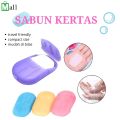 Sabun Kertas Praktis Travelling Paper Soap HandSoap Sabun Cuci Tangan. 