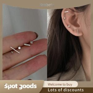 Heabety Fashion 5 Pcs Small Ear Stud Earrings Set for Women Girls Fashion Ear Studs Ear Jewelry