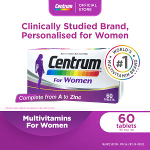 CENTRUM Multivitamin Supplement for Women Immunity Energy Skin Hair Nails Heart Brain Eyes Bones