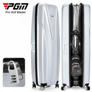 PGM HKB015 Golf Bag Mens and Womens Aviation Bag Hard Shell Aircraft Shipping Bag with Roller Skating Travel Ball Bag Protective Cover