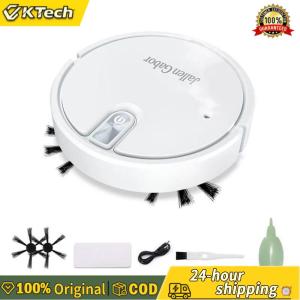 【Vktech】Smart Robot Vacuum Cleaner Rechargeable Robot Vacuum and Mop with Rubber Brush for Hard Floor Pet Hair Carpet