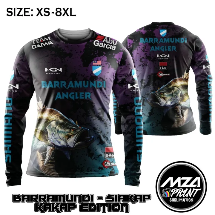 Fishing Jersey Mandarin Zip Berkolar Tinggi, Sports Equipment, Fishing on  Carousell