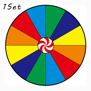 1Set 12/16 Warna Roda Keberuntungan / Permainan Roda Putar 30CM / Roda Putar Undian / Wheel Of Fortune