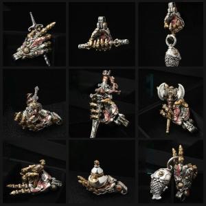 [COD] WEICHENG Punk-style Robotic Hand Creative Movable Finger Joints Hand Pendant Small Hanging Decoration For Stress Relief Desk Ornaments