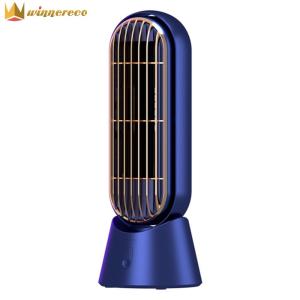 เครื่องทำความเย็นขนาดเล็กชาร์จไฟได้ USB 4000MAh แบบพกพาพัดลมไฟฟ้าแท่นพัดลม USB 90พัดลมตั้งโต๊ะหมุนได้สำหรับใช้ในบ้าน